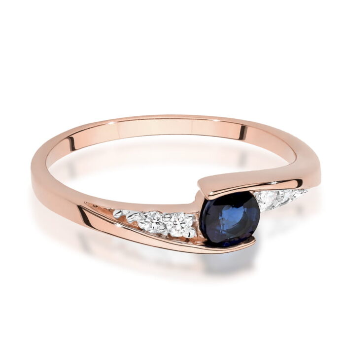 Inel Aur 14K W0618 Safir 0.30ct - Imagine 6