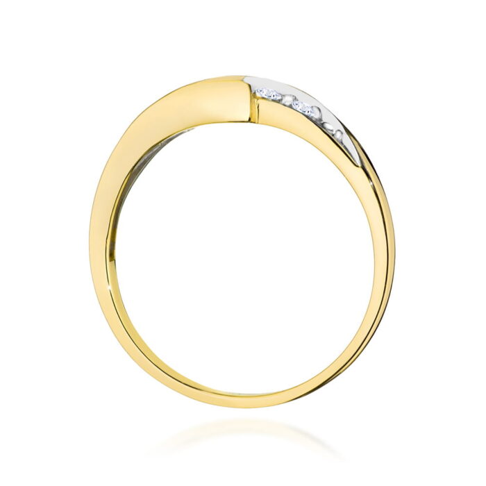 Inel Aur 14K W0618 Diamant Negru 0.30ct - Imagine 3