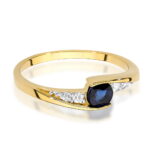 Inel Aur 14K W0618 Safir 0.30ct - Imagine 2