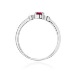 Inel Aur 14K cu Rubin 0.15 ct si Diamante Naturale 0.06 ct - Imagine 7