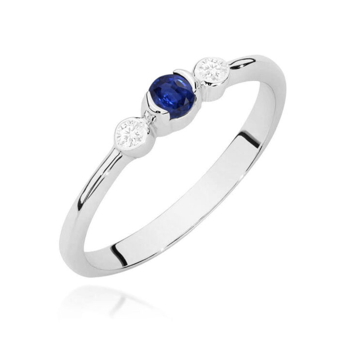 Inel Aur 14K W0620 Safir 0.15ct - Imagine 9