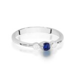 Inel Aur 14K W0620 Safir 0.15ct - Imagine 10