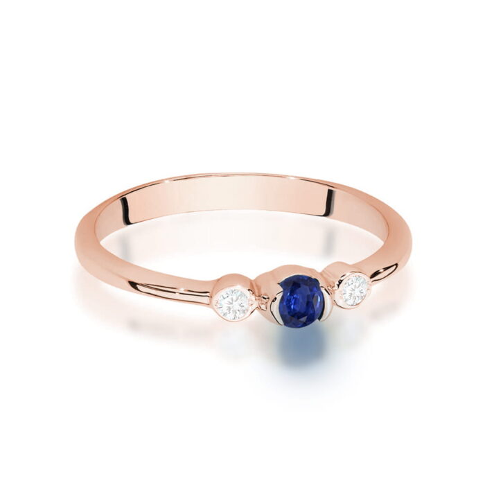 Inel Aur 14K W0620 Safir 0.15ct - Imagine 6