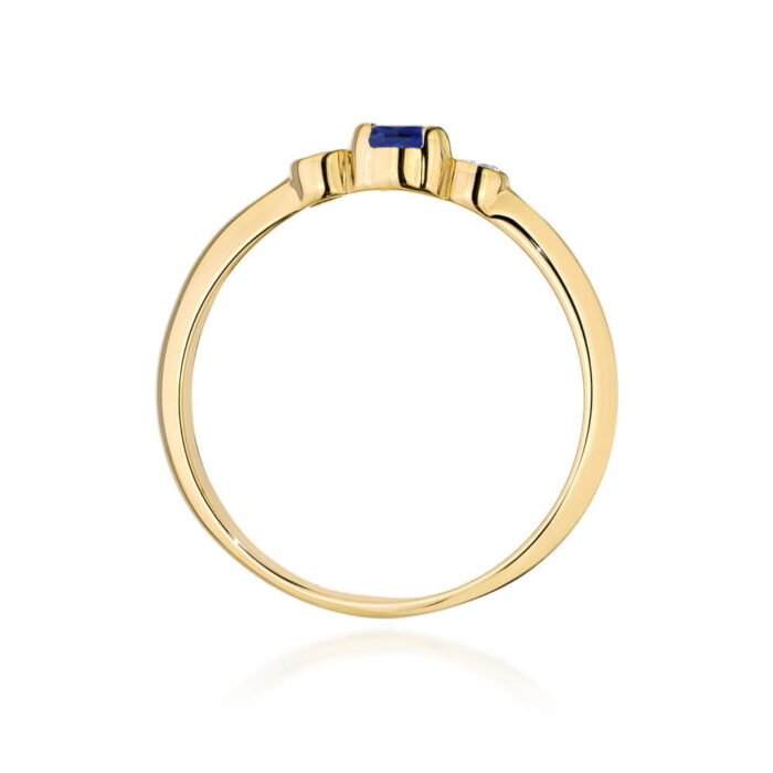 Inel Aur 14K W0620 Safir 0.15ct - Imagine 3