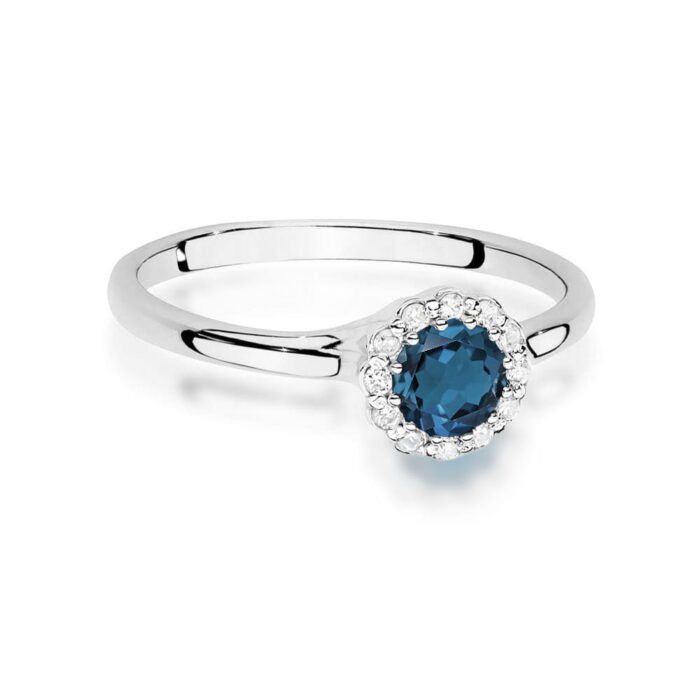 Inel Aur 14K W0622 Topaz London Blue 0.50ct - Imagine 10