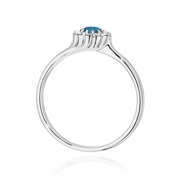 Inel Aur 14K W0622 Topaz London Blue 0.50ct - Imagine 11