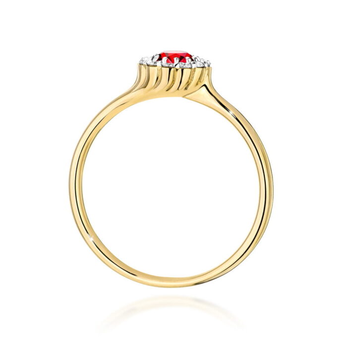 Inel Aur 14K W0622 Rubin 0.60ct - Imagine 3