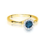 Inel Aur 14K W0622 Topaz London Blue 0.50ct - Imagine 2