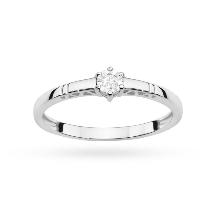 Inel Aur 14K W0630 Diamant 0.03ct - Imagine 10