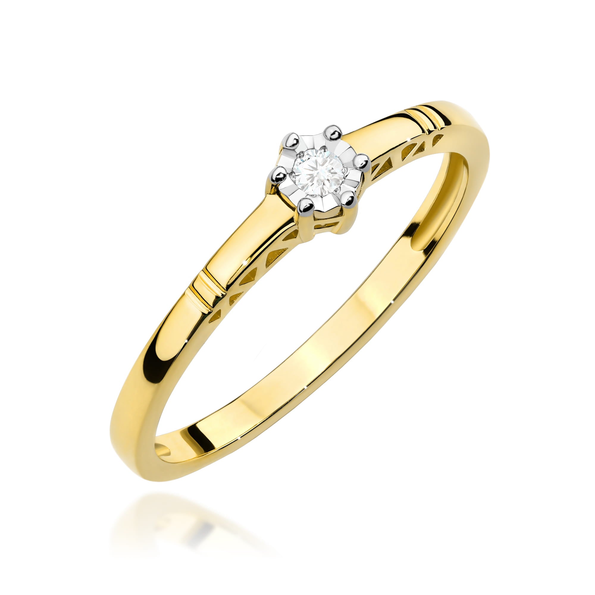 W0630.Z3.DIW_.01_1.jpg Inel Aur 14K W0630 Diamant 0.03ct - Imagine 1