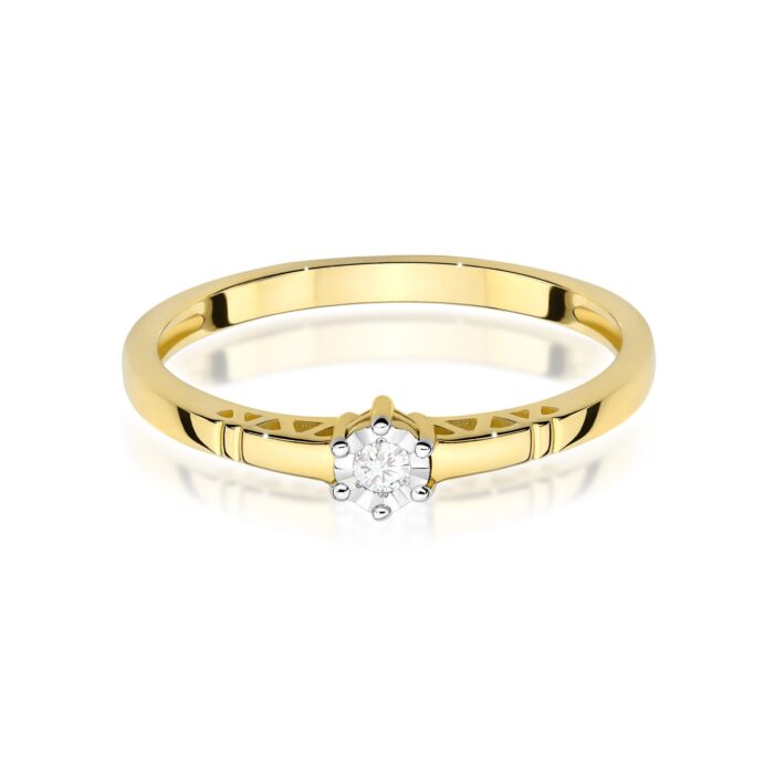 Inel Aur 14K W0630 Diamant 0.03ct - Imagine 2