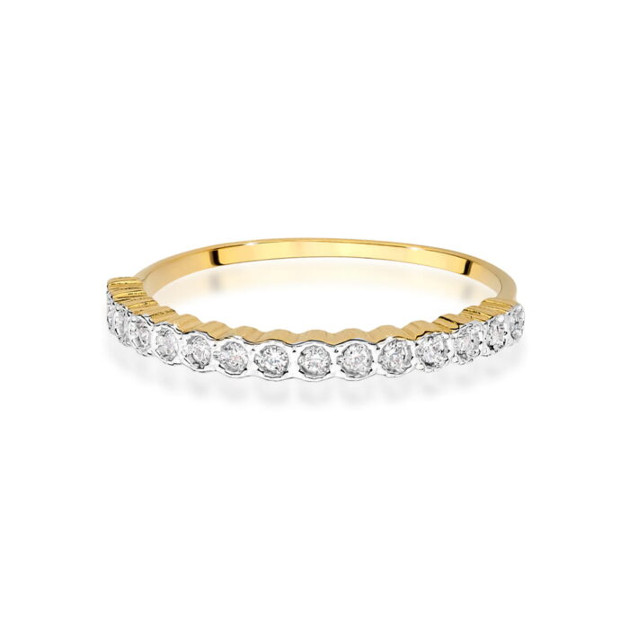 Inel Aur 14K W0634 Diamante 0.13ct - Imagine 2
