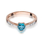 Inel Aur 14K cu Topaz 0.30 ct - Imagine 7