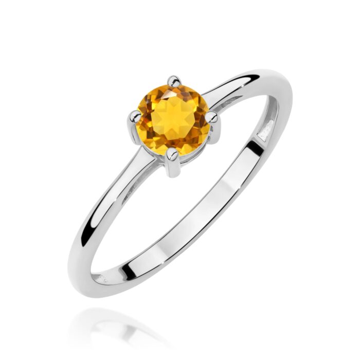 Inel Aur 14K W0656 Citrin 0.50ct - Imagine 9