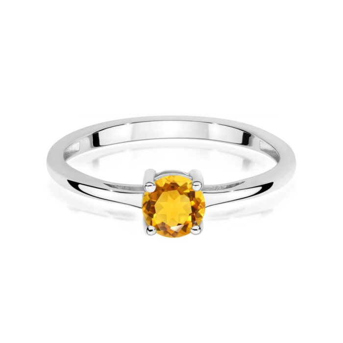 Inel Aur 14K W0656 Citrin 0.50ct - Imagine 10