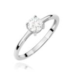 Inel Aur 14K W0656 Safir Alb 0.60ct - Imagine 9