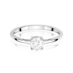 Inel Aur 14K W0656 Safir Alb 0.60ct - Imagine 10