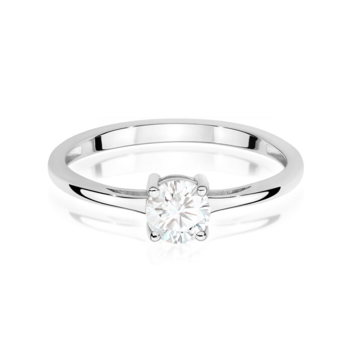 Inel Aur 14K W0656 Safir Alb 0.60ct - Imagine 10