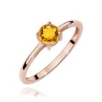 Inel Aur 14K W0656 Citrin 0.50ct - Imagine 5