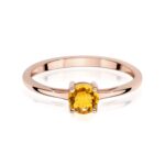 Inel Aur 14K W0656 Citrin 0.50ct - Imagine 6