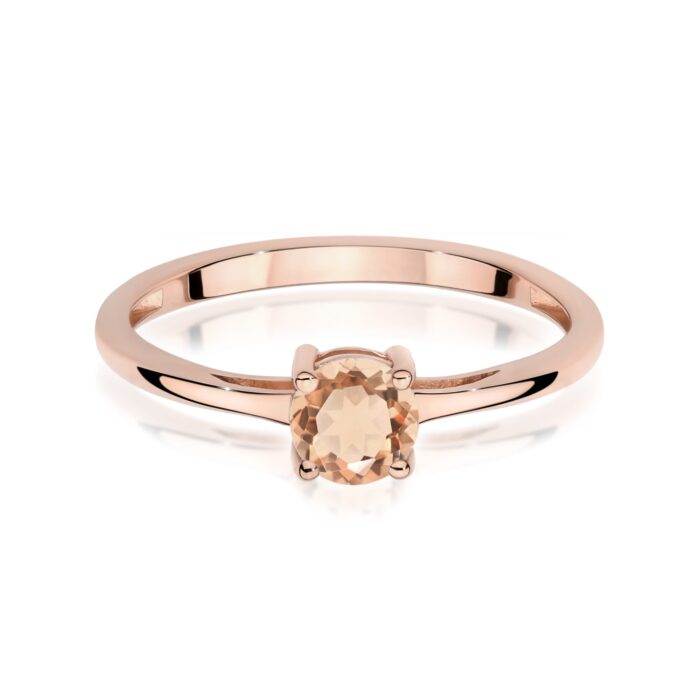 Inel Aur 14K W0656 Morganit 0.40ct - Imagine 6