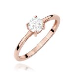 Inel Aur 14K W0656 Safir Alb 0.60ct - Imagine 5