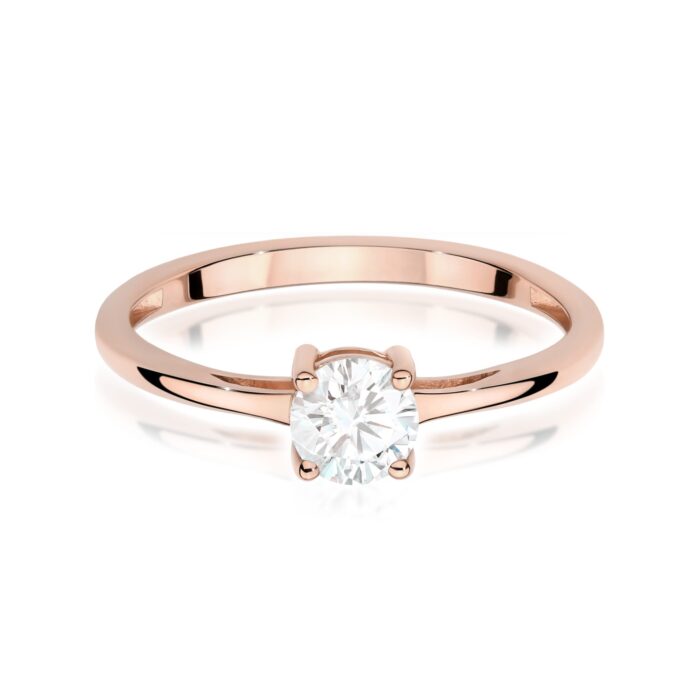 Inel Aur 14K W0656 Safir Alb 0.60ct - Imagine 6