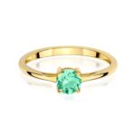 Inel Aur 14K W0656 Smarald 0.50ct - Imagine 2