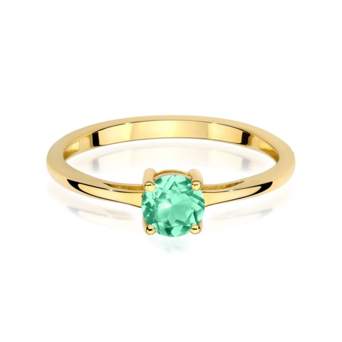 Inel Aur 14K W0656 Smarald 0.50ct - Imagine 2