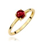 Inel Aur 14K W0656 Granat 0.60ct