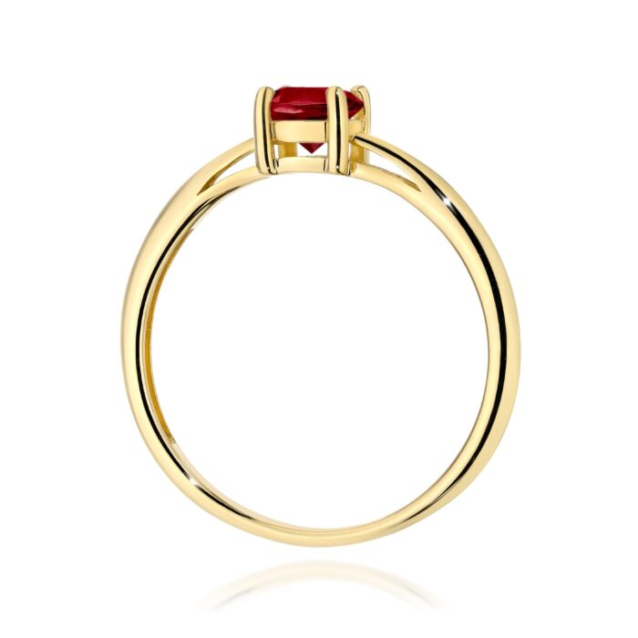 Inel Aur 14K W0656 Granat 0.60ct - Imagine 3