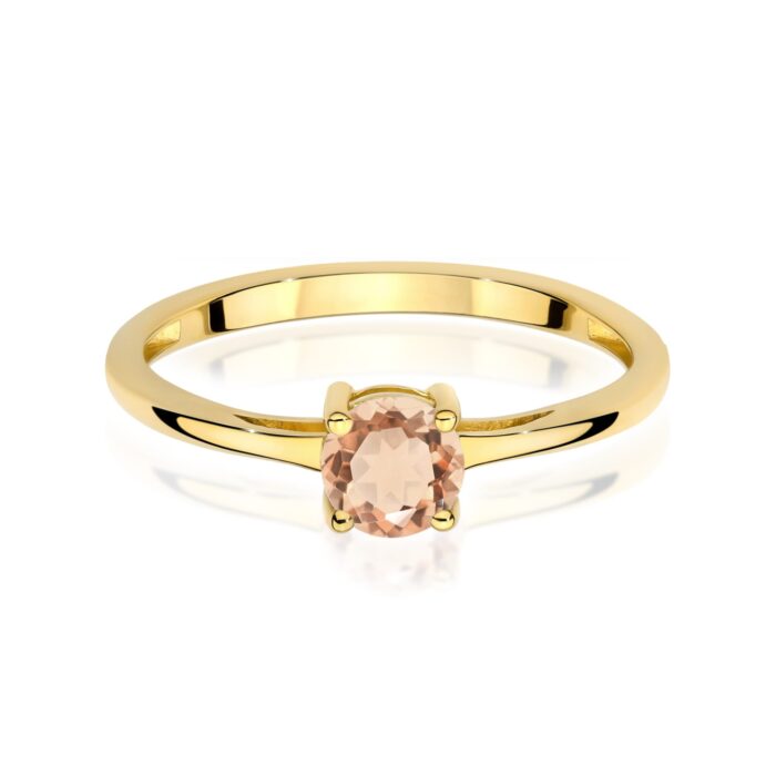 Inel Aur 14K W0656 Morganit 0.40ct - Imagine 2