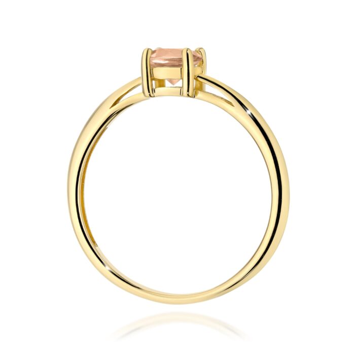 Inel Aur 14K W0656 Morganit 0.40ct - Imagine 3