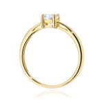 Inel Aur 14K W0656 Safir Alb 0.60ct - Imagine 3