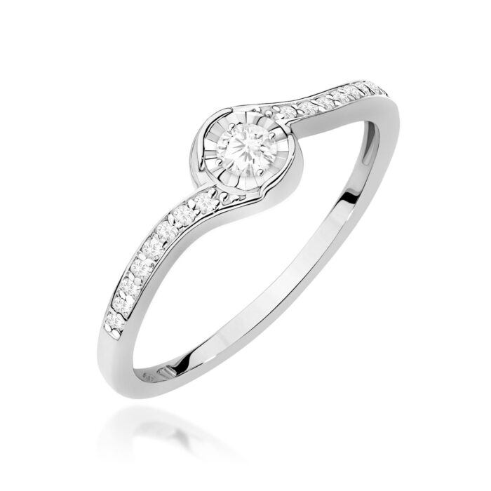 Inel Aur 14K W0658 Diamant 0.08ct - Imagine 9