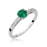 Inel Aur 14k cu Smarald 0.50 ct - Imagine 9