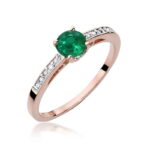 Inel Aur 14k cu Smarald 0.50 ct - Imagine 5