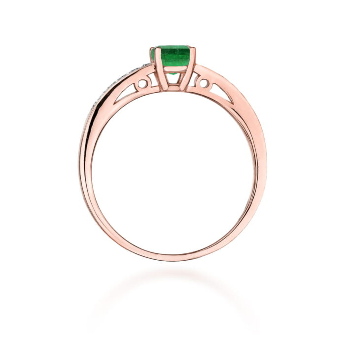 Inel Aur 14k cu Smarald 0.50 ct - Imagine 7