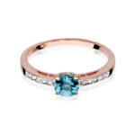 Inel Aur 14K cu Topaz 0.50 ct - Imagine 9