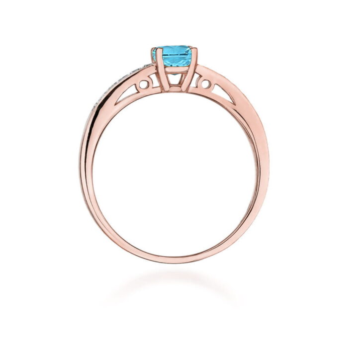 Inel Aur 14K cu Topaz 0.50 ct - Imagine 10