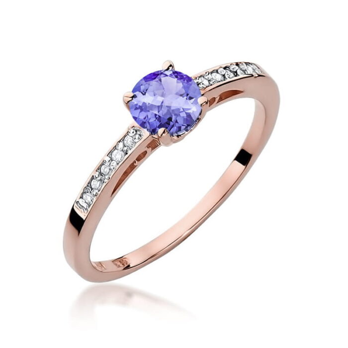 Inel Aur 14K cu Tanzanit 0.50 ct - Imagine 7