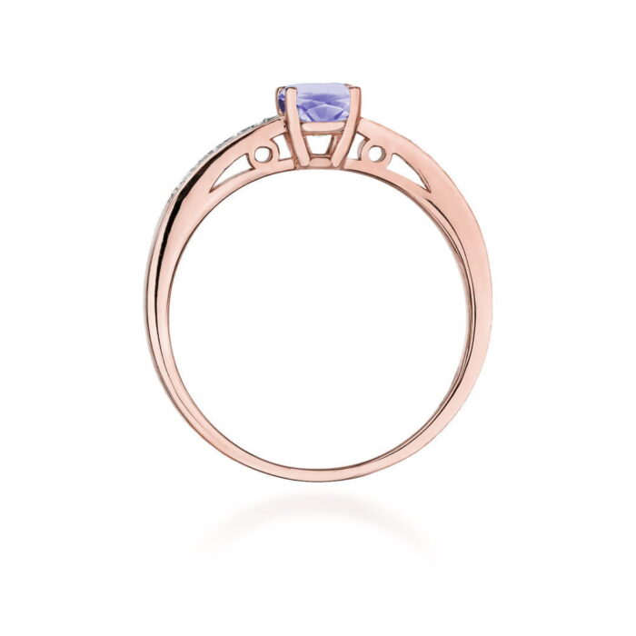 Inel Aur 14K cu Tanzanit 0.50 ct - Imagine 9