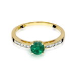 Inel Aur 14k cu Smarald 0.50 ct - Imagine 2