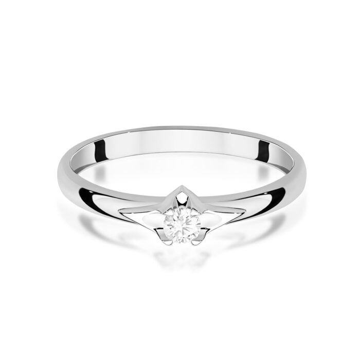 Inel Aur 14K W0666 Diamant 0.15ct - Imagine 10