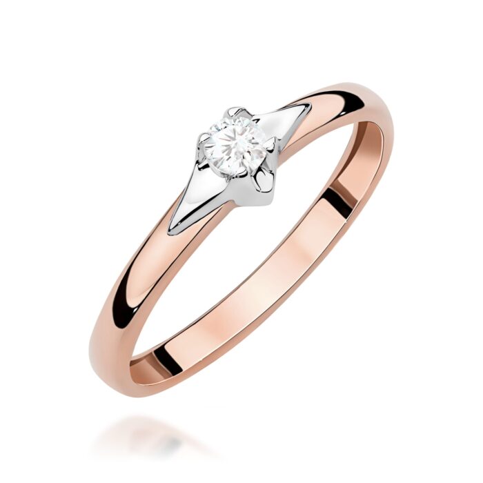 Inel Aur 14K W0666 Diamant 0.15ct - Imagine 5
