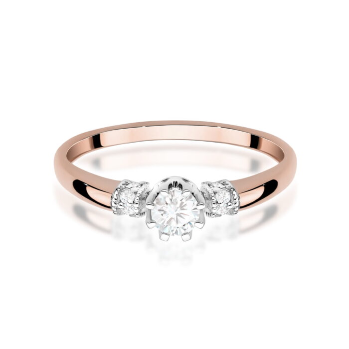 Inel Aur 14K W0667 Diamante 0.25ct - Imagine 6