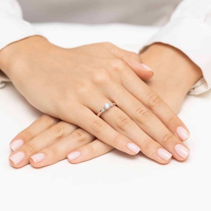 Inel Aur 14K W0667 Diamante 0.25ct - Imagine 8