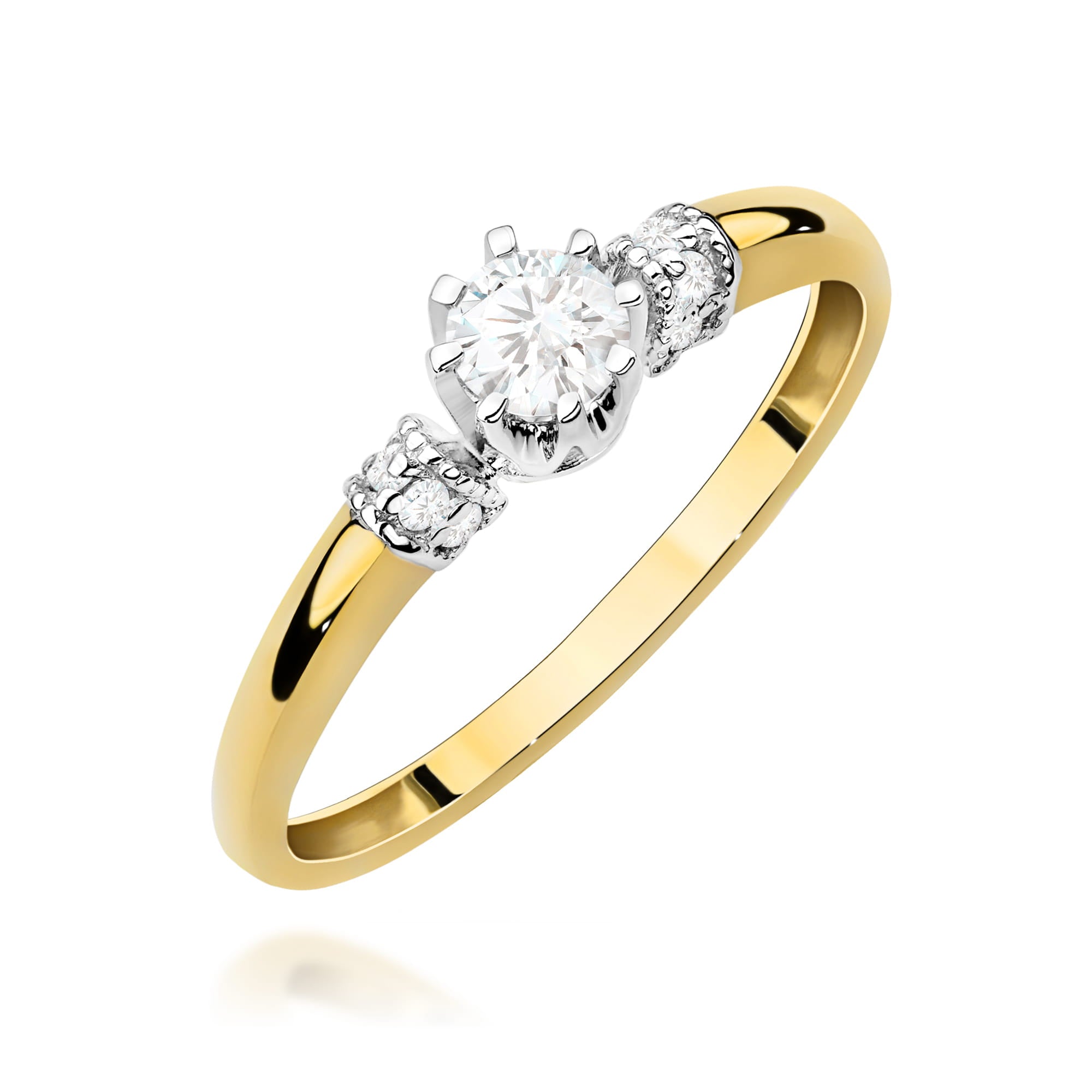 W0667.Z3.DIW_.01_1.jpg Inel Aur 14K W0667 Diamante 0.25ct - Imagine 1