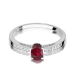 Inel Aur 14K W067 Rodolit 0.50ct - Imagine 8