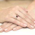 Inel Aur 14K W067 Rodolit 0.50ct - Imagine 9